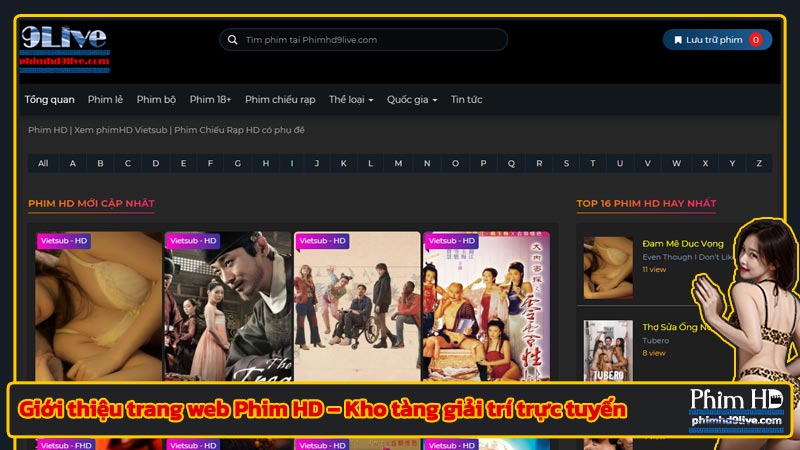 Giới thiệu trang web Phim HD – Kho tàng giải trí trực tuyến