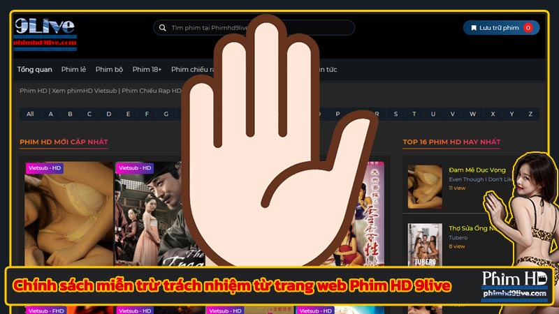 Chính sách miễn trừ trách nhiệm từ trang web Phim HD 9live