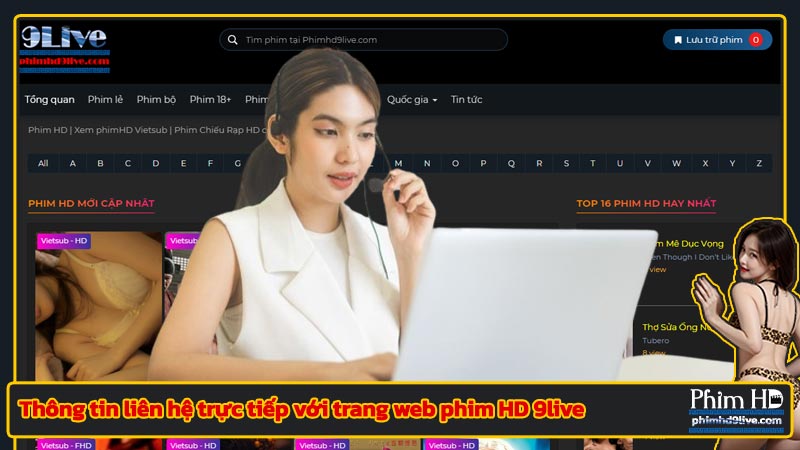 Thông tin liên hệ trực tiếp với trang web phim HD 9live